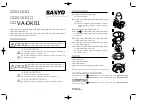 Предварительный просмотр 1 страницы Sanyo VA-DK01 Instruction Manual