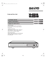 Sanyo VA-EXD1B Instruction Manual preview