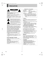 Preview for 2 page of Sanyo VA-EXD1B Instruction Manual