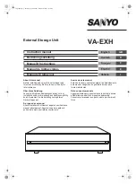 Preview for 1 page of Sanyo VA-EXH Instruction Manual