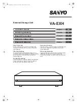 Sanyo VA-EXH Instruction Manual предпросмотр