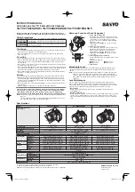 Preview for 2 page of Sanyo VA-YV27X22SASA5 Instruction Manual