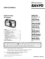 Sanyo VAR-G5E Service Manual preview