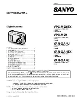 Предварительный просмотр 1 страницы Sanyo VAR-GA4E Service Manual