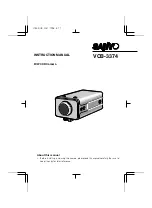 Preview for 1 page of Sanyo VCB-3374 Instruction Manual