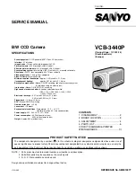 Preview for 1 page of Sanyo VCB-3440P Service Manual