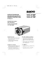 Preview for 1 page of Sanyo VCC-3700P Instruction Manual