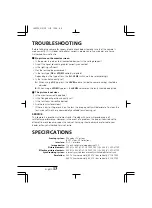 Preview for 14 page of Sanyo VCC-3700P Instruction Manual