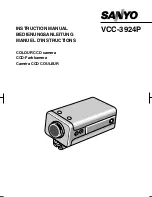 Sanyo VCC-3924P Instruction Manual предпросмотр