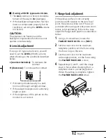 Предварительный просмотр 13 страницы Sanyo VCC-3924P Instruction Manual