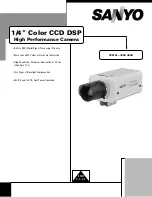 Sanyo VCC-3944 - 1/4" Color CCD DSP Camera Specification Sheet предпросмотр