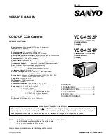 Preview for 2 page of Sanyo VCC-4592P Service Manual