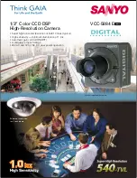 Sanyo VCC-5884E - 1/3" Color CCD DSP High-Resolution Camera Specifications preview