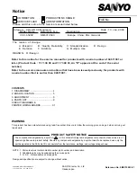 Sanyo VCC-6585P Service Manual предпросмотр