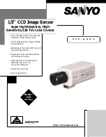 Sanyo VCC-6594 Specification Sheet предпросмотр