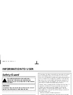 Preview for 3 page of Sanyo VCC-6974 Instruction Manual