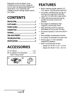 Preview for 2 page of Sanyo VCC-7812P Instruction Manual