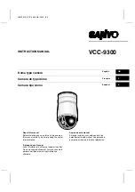 Preview for 1 page of Sanyo VCC-9300 Instruction Manual