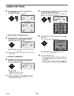 Preview for 20 page of Sanyo VCC-9300 Instruction Manual