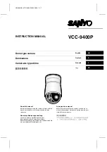 Sanyo VCC-9400P Instruction Manual preview