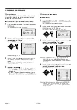 Preview for 16 page of Sanyo VCC-9400P Instruction Manual