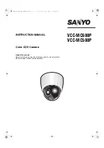 Sanyo VCC-9500P Instruction Manual preview