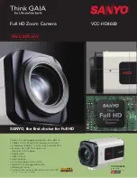 Preview for 1 page of Sanyo VCC-HD460 Technical Specifications