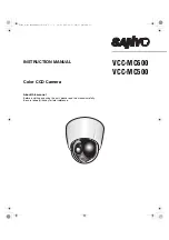 Sanyo VCC-MC500 Instruction Manual предпросмотр