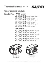 Sanyo VCC-MD300 Technical Manual preview