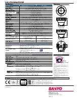 Предварительный просмотр 4 страницы Sanyo VCC-P7575P Pan-Focus Brochure & Specs