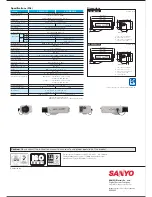 Preview for 2 page of Sanyo VCC-WD8874 - Wide Dynamic Range Color Specifications