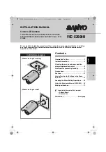 Предварительный просмотр 1 страницы Sanyo VCC-XZ600N - Network Camera - Weatherproof Installation Manual