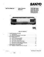 Sanyo VHR-28 Series Service Manual preview