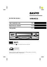 Sanyo VHR-H531 Instruction Manual preview