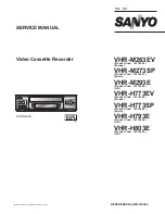 Sanyo VHR-H803E Service Manual preview