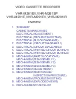 Sanyo VHR-M261EV Service Manual preview