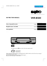 Sanyo VHR-M340 Instruction Manual preview