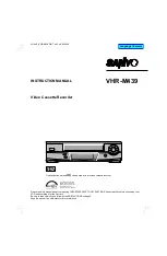 Preview for 1 page of Sanyo VHR-M439 Instruction Manual