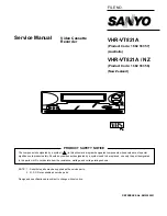 Preview for 1 page of Sanyo VHR-VT821A NZ Service Manual