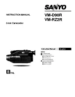 Sanyo VM-D90R Instruction Manual preview