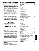 Preview for 3 page of Sanyo VM-D90R Instruction Manual