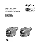 Sanyo VM-EX410P Instruction Manual preview