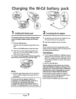 Предварительный просмотр 8 страницы Sanyo VM-EX410P Instruction Manual