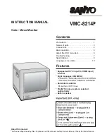 Sanyo VMC-8214P Instruction Manual предпросмотр