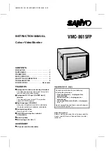 Sanyo VMC-8615FP Instruction Manual preview