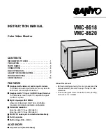 Sanyo VMC-8618 Instruction Manual предпросмотр