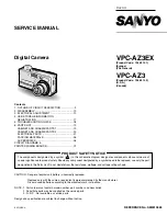 Sanyo VPC-AZ3 Service Manual preview