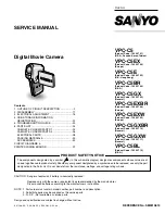 Sanyo VPC-C5BL Service Manual preview