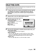 Предварительный просмотр 110 страницы Sanyo VPC CA6 - Xacti Camcorder - 6.0 MP Instruction Manual