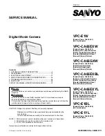 Sanyo VPC-CA65EXBL Service Manual preview